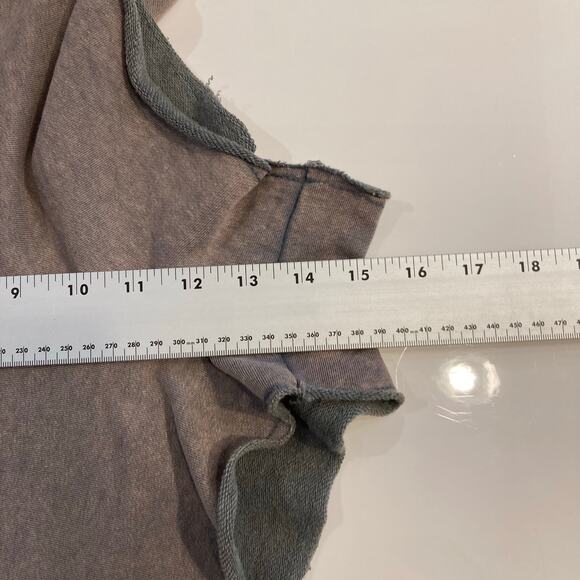 NWOT SEEK THE LABEL Shorts XS Grey Fleece Acid-Wash Raw-Hem Drawstring Sweat - Picture 8 of 8